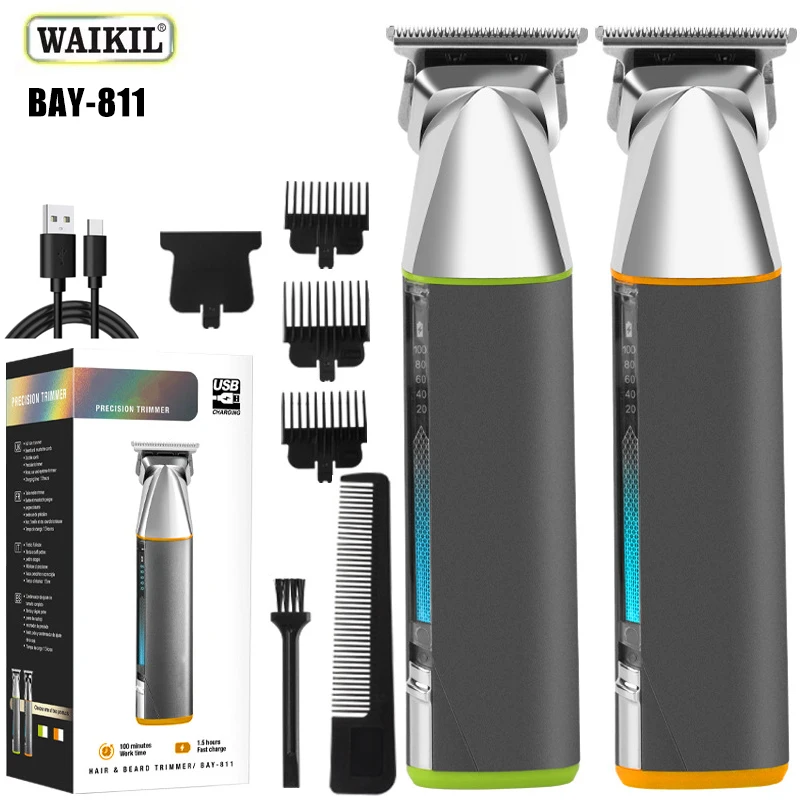 

WAIKIL professional electric hair clipper suit 3-in-1 men's electric shavers USB charging cordless trimmer Facial grooming tools