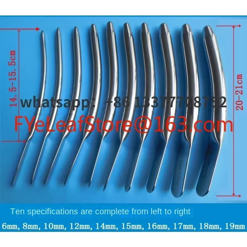 Female Urethral Dilator (F18 to F57)  Probe Strip  Stenosis Stainless Steel