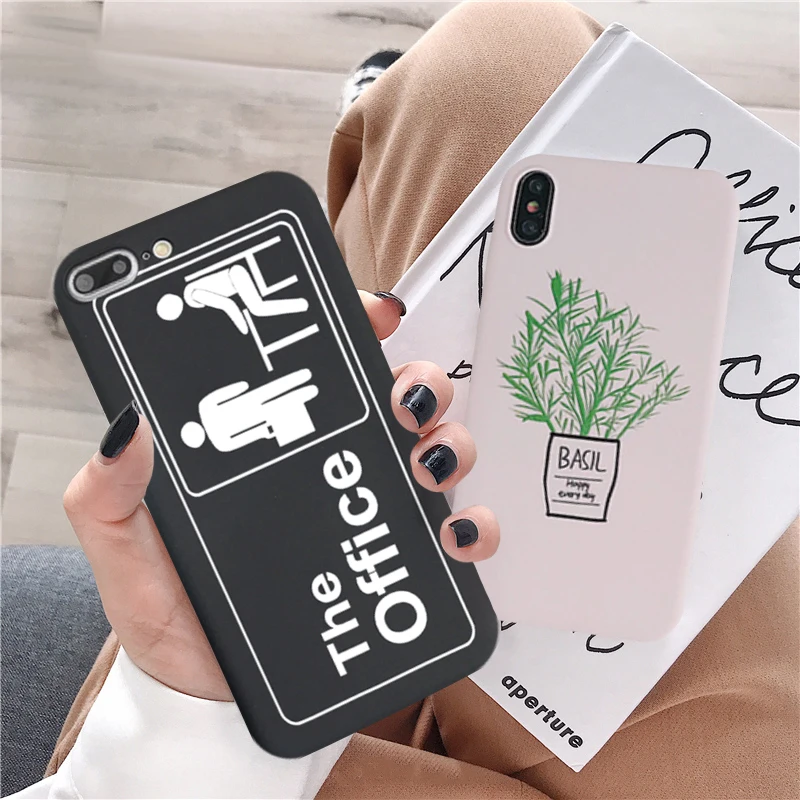 TV Series The Office Silicone Phone Case for iPhone 11 12 13 14 15 Pro Max X XR XS 7 8 Plus SE Shockproof Cover Candy Color Bags