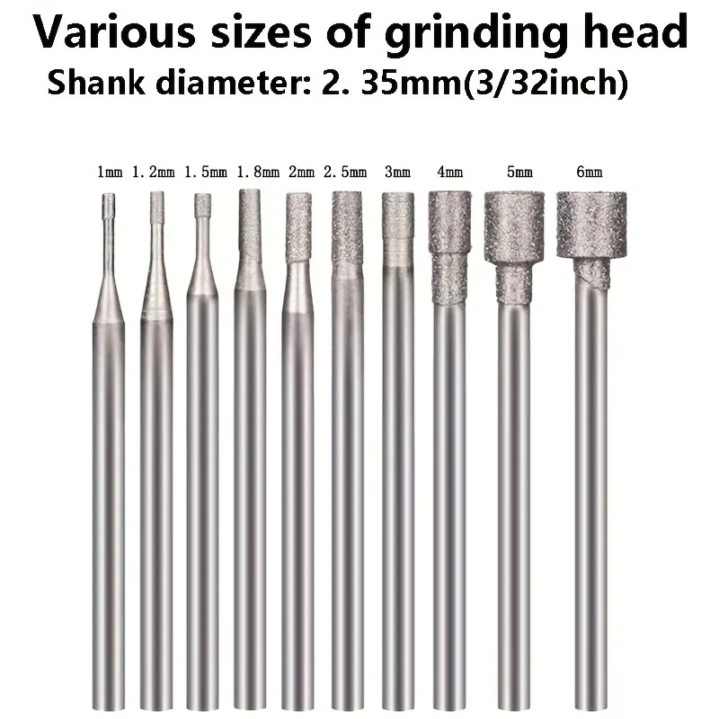 10pcs Abrasive Wheel Burrs, Used for Rotating Tools.
