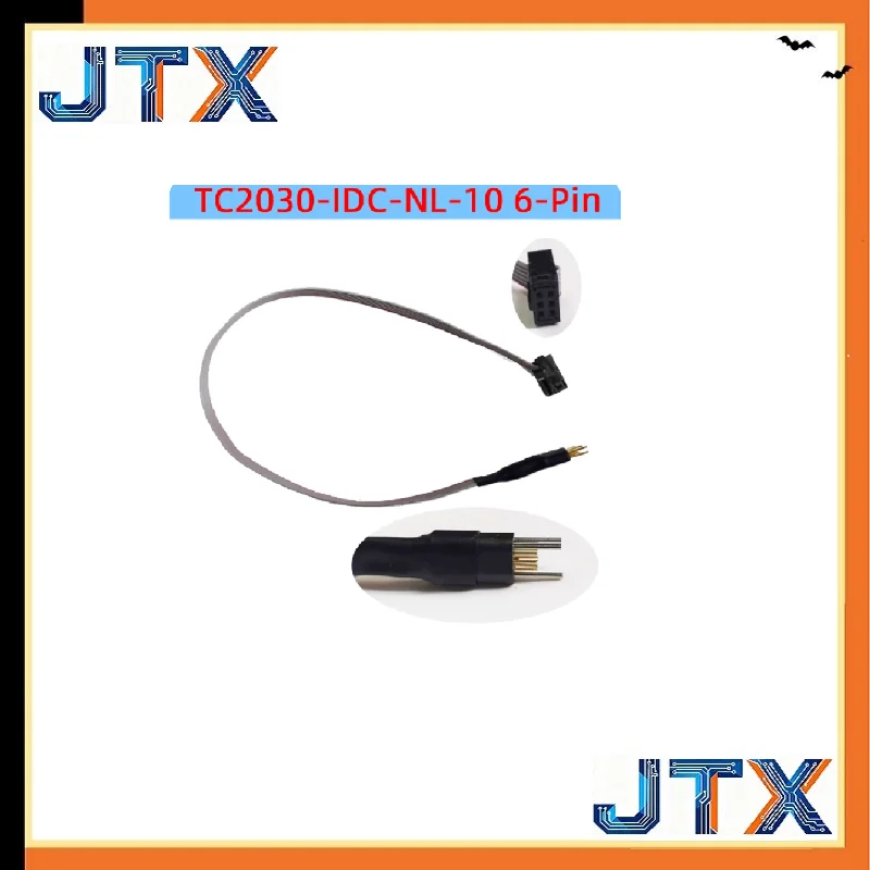 1PCS/LOT TC2030 IDC NL 10 6-Pin Plug-of-Nails™ Spring-Pin Cable Original TC2030-IDC-NL-10