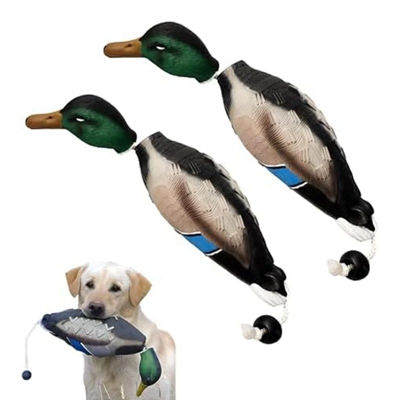 Pet simulation toy 2 Pcs Pheasant Dummy Bumper Toy for Hunting Retriever Dog Training,