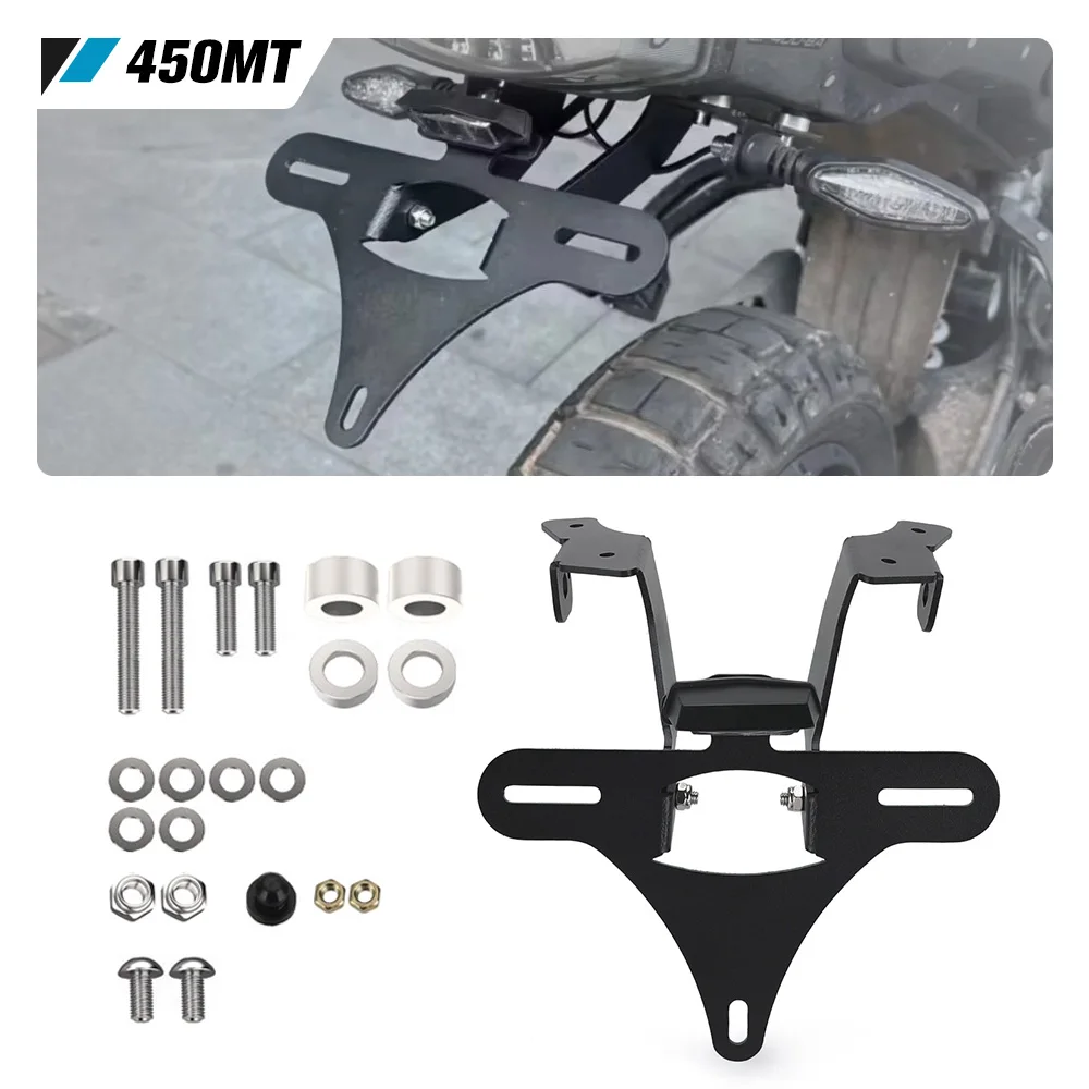 

FOR CFMOTO CF MOTO 450 MT 450MT 2024 2025 2026 Motorcycle Accessories License Plate Relocation Bracket Fender Eliminator Kit