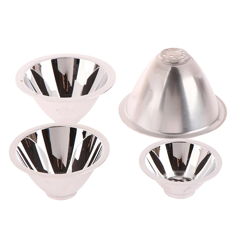 56mm 68mm 77mm 87mm LED Aluminum Reflector Cup without Mounting Plate Reflective Concentrate Cup for 1W 3W LED Bead