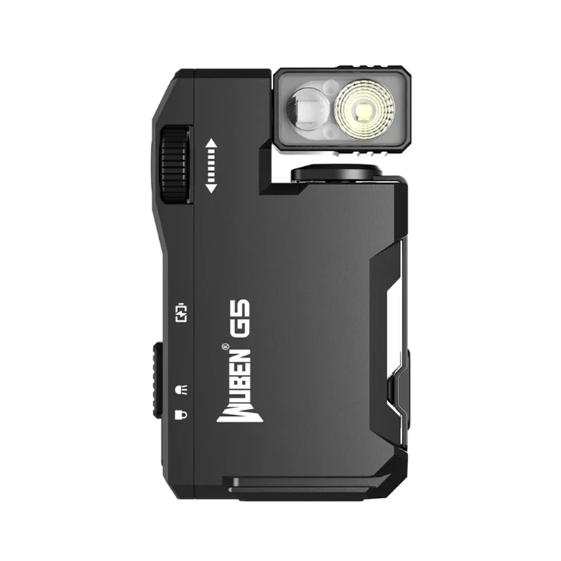 WUBEN G5 EDC-Taschenlampe, 400 Lumen, tragbare Taschen-Mini-Licht-wasserdichte Taschenlampe 180 ° Rotierender Kopf mit Magnetschwanz für den Außenbereich