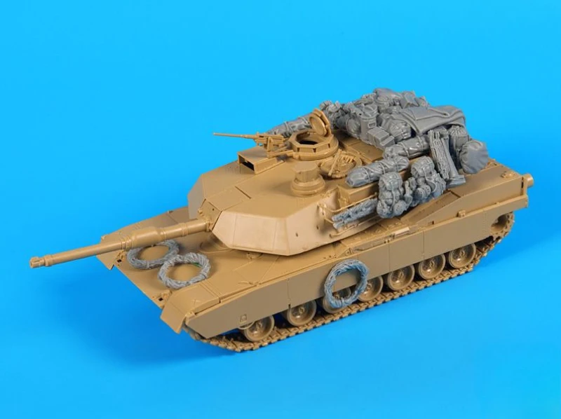

1/48 Scale Die-Cast Resin Model Assembled Kit M1A2 Abrams Accessories Set (No Tank) Unassembled and Unpainted