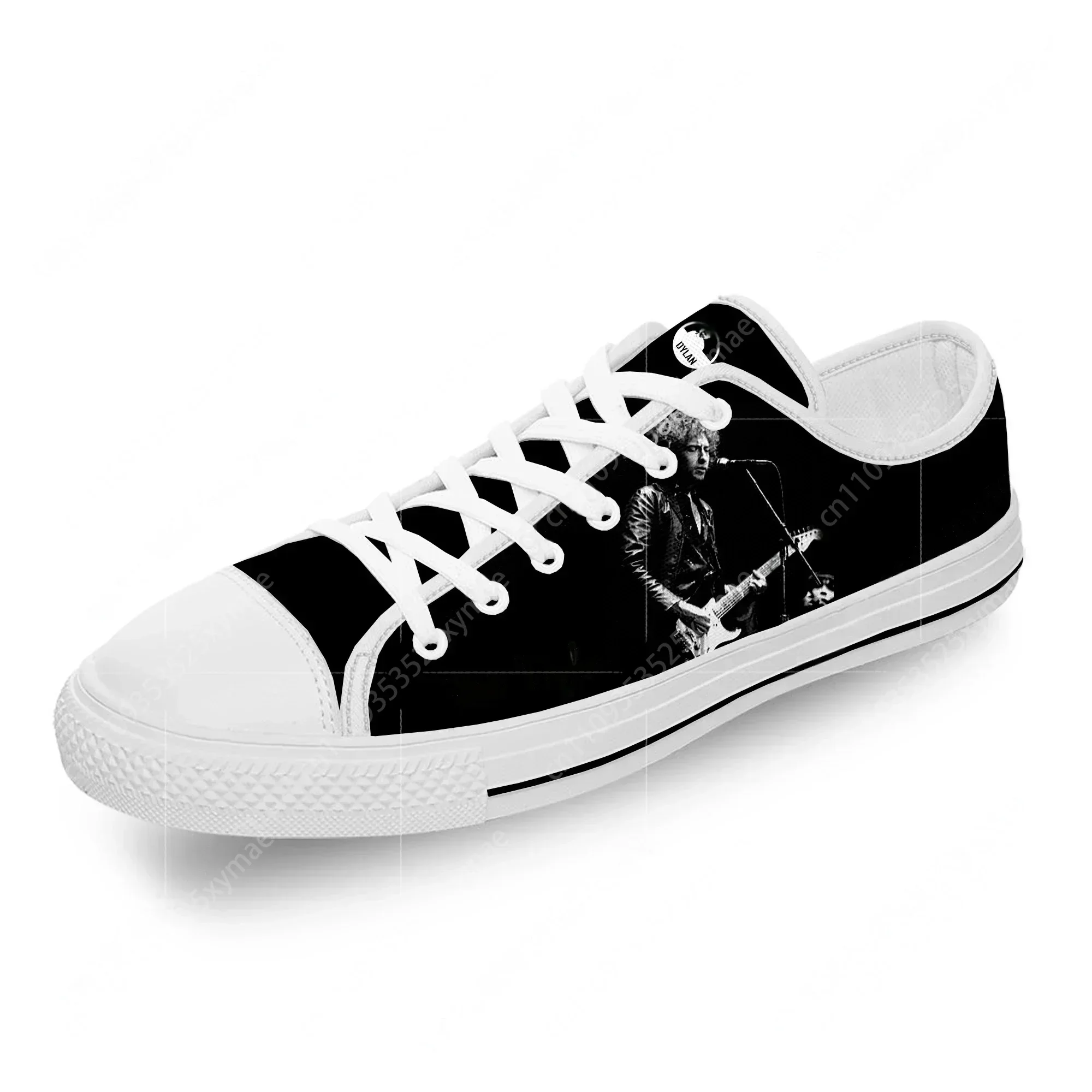 Rock Musician Bob Dylan Hot Cool Shoes Fashion 3D Print Low Top Canvas Shoes Men Women Lightweight Breathable Sneakers