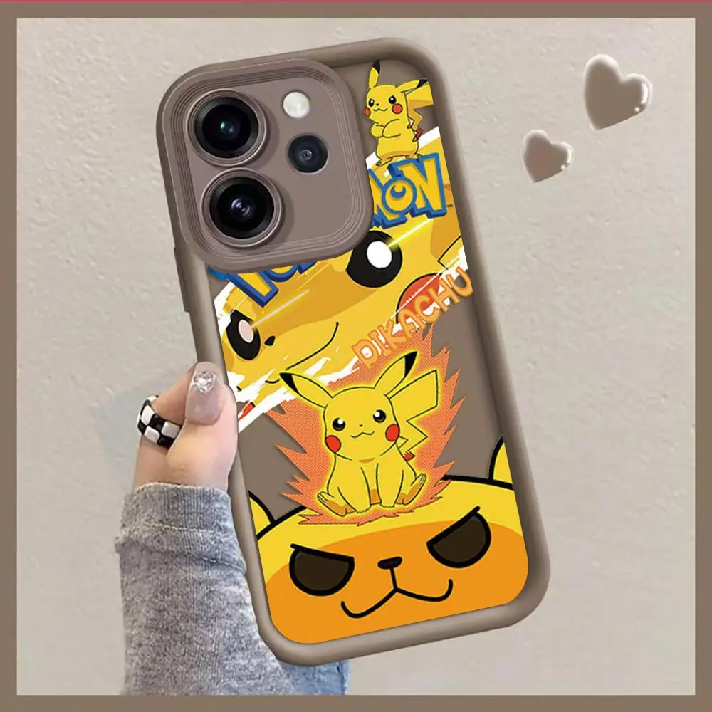 Phone Case For Infinix SMART SPARK 8 9 10 20C 30C 40C GO CAMON 20 30 40 50 POP 8 POVA 6 7 TPU Cover Creative P-Pikachu P-Pokemon