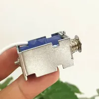 DC 6V-48V Magnetic Solenoid Push Type Direct Electromagnet Frame Micro Mini Electromagnet Hotel Door Lock Stroke 6mm 12V 24V