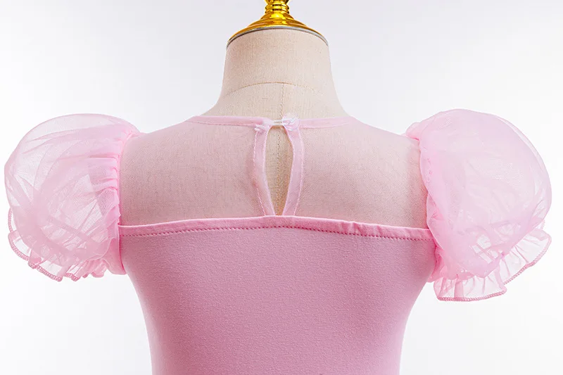 Mädchen Kurzarm-Ballett-Tutu-Kleid Kinder Tüll-Tanzkleid Prinzessinnen-Themenkostüm Bühnenoutfit – Detail 10