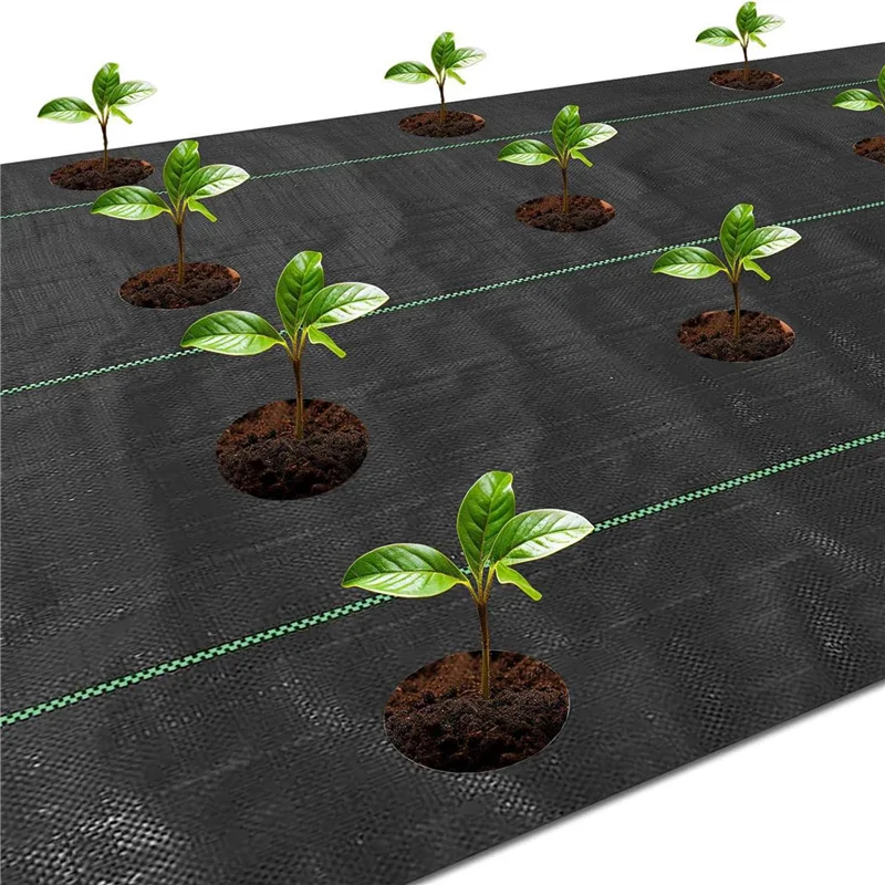

【Best Selling】2X Weed Barrier Landscape Fabric With 3 Inch Planting Holes,Weed Barrier Fabric 3.3 Ft X 11.8 Ft