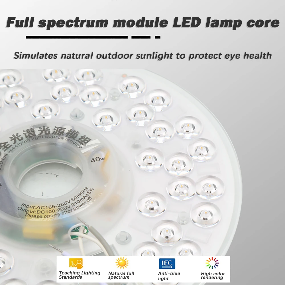 المنزل LED ضوء السقف تجديد مصباح مجلس مصباح الأساسية استبدال مصدر الضوء وحدة الشفط المغناطيسي السوبر مشرق