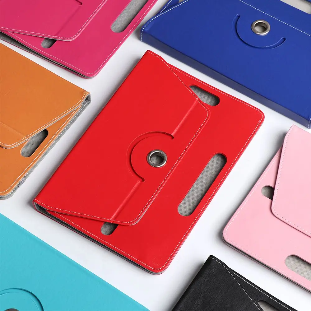 Rotating PU Leather Protective Shell Universal Cover Tablet Case For Samsung Galaxy Tab 7 8 9 10.1 inch Android Tablet PC