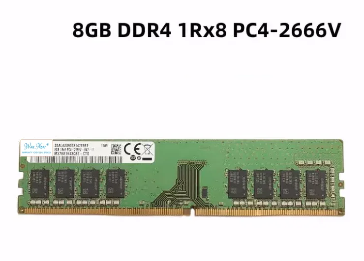 

For 8G 1RX8 PC4-2666V-UA2-11 DDR4 M378A1K43CB2-CTD desktop ram 8GB