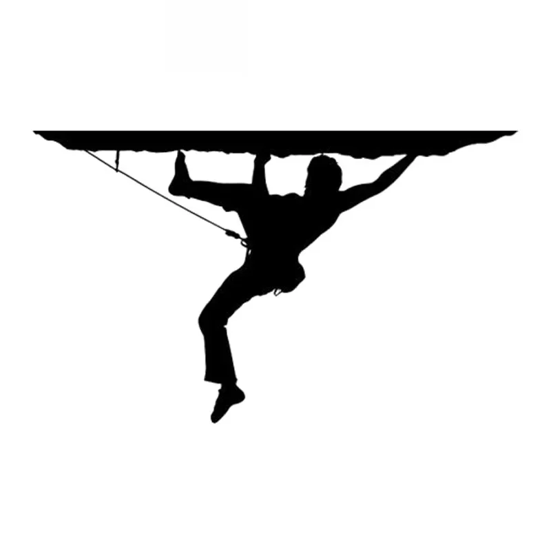 

Скалолазание, альпинизм, высококачественные автомобильные наклейки, индивидуальные водонепроницаемые наклейки на окна автомобиля из ПВХ, черные/белые, 18 см * 11 см