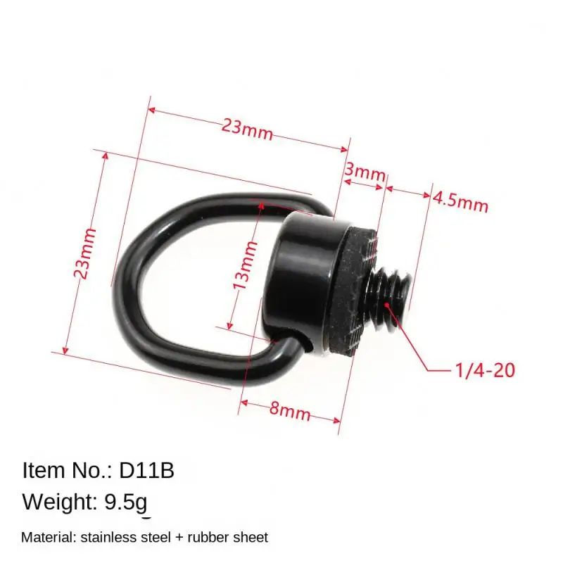 1/2PCS SmallRig D Shaft D-ring 1/4 Inch Thead Camera Mounting Screw Adapter for DSLR Camera Rig Quick Release Plate -838