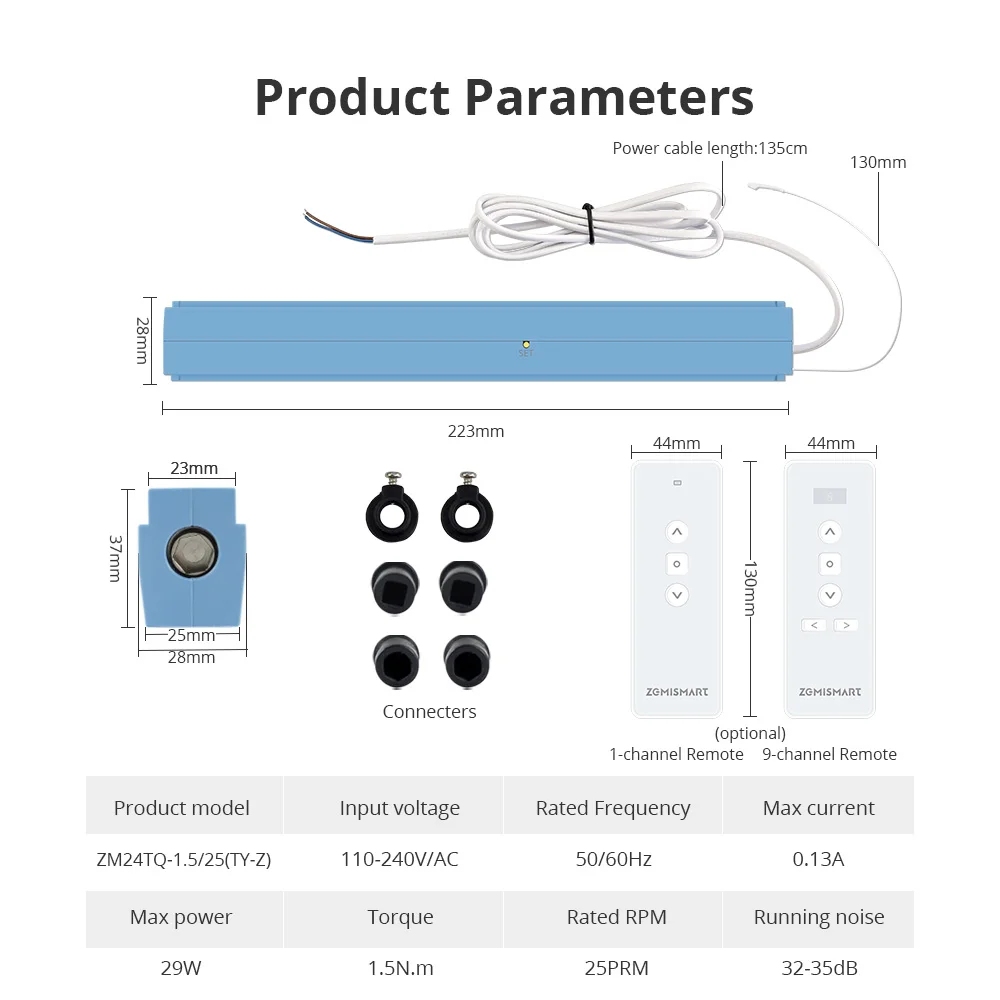 محرك Zigbee الكهربائي الذكي العمياء لستارة الألومنيوم ذات الظل الروماني على شكل قرص العسل يعمل مع تطبيق Tuya Alexa Google Home للتحكم الصوتي