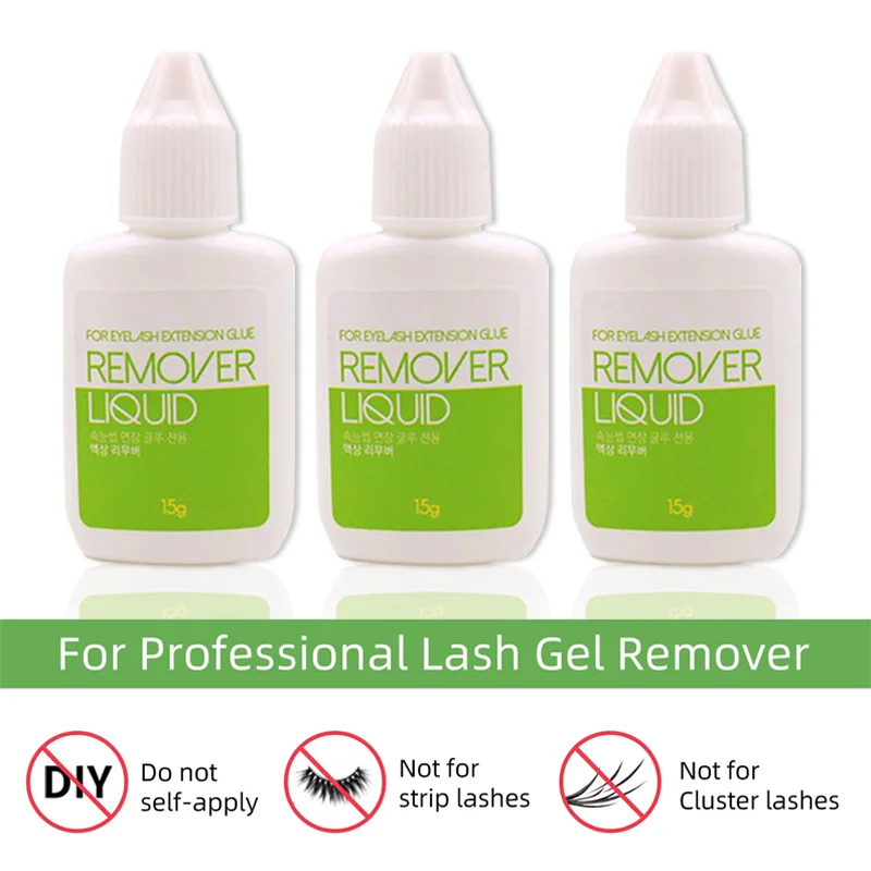 Korea Liquid Gel Remover para Extensão de Cílios, Remoção de Cola, Extensões de Cílios, Beleza, Saúde Maquiagem Ferramentas, Original, 15g, 2Pcs por Lote