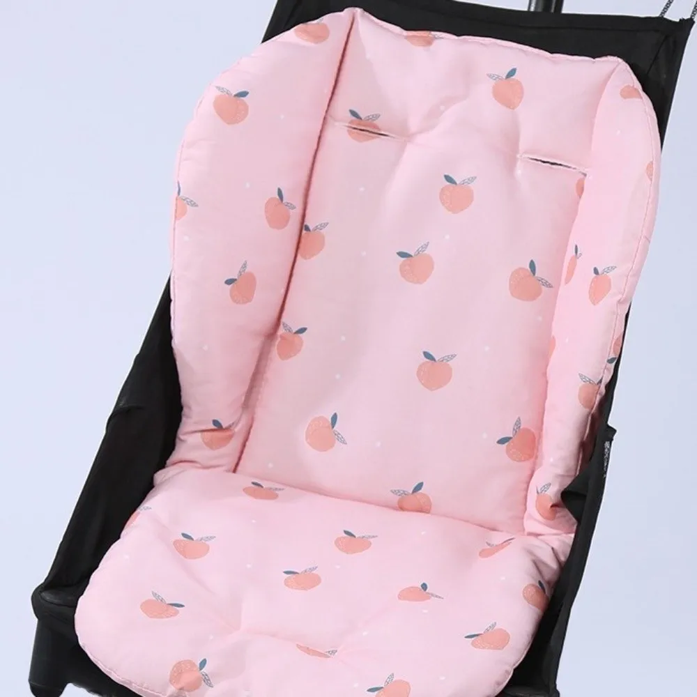 

Подушка для детской коляски из хлопкового материала, всесезонная, удобная, для стульчика для кормления, с мультяшным рисунком, дышащая