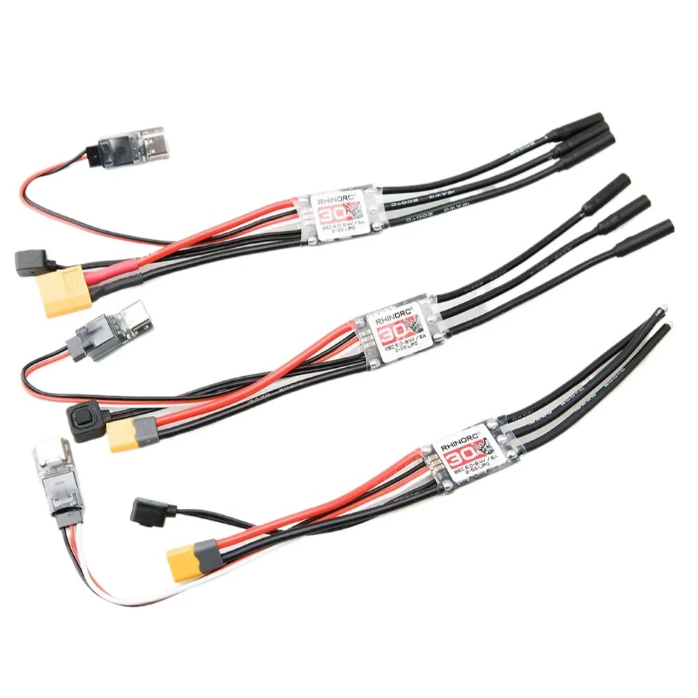 RhinoESC RC Crawler ESC 30A 2-5S 6A BEC for 1/12 1/10 Axial 1/18 UTB18 CAPRA