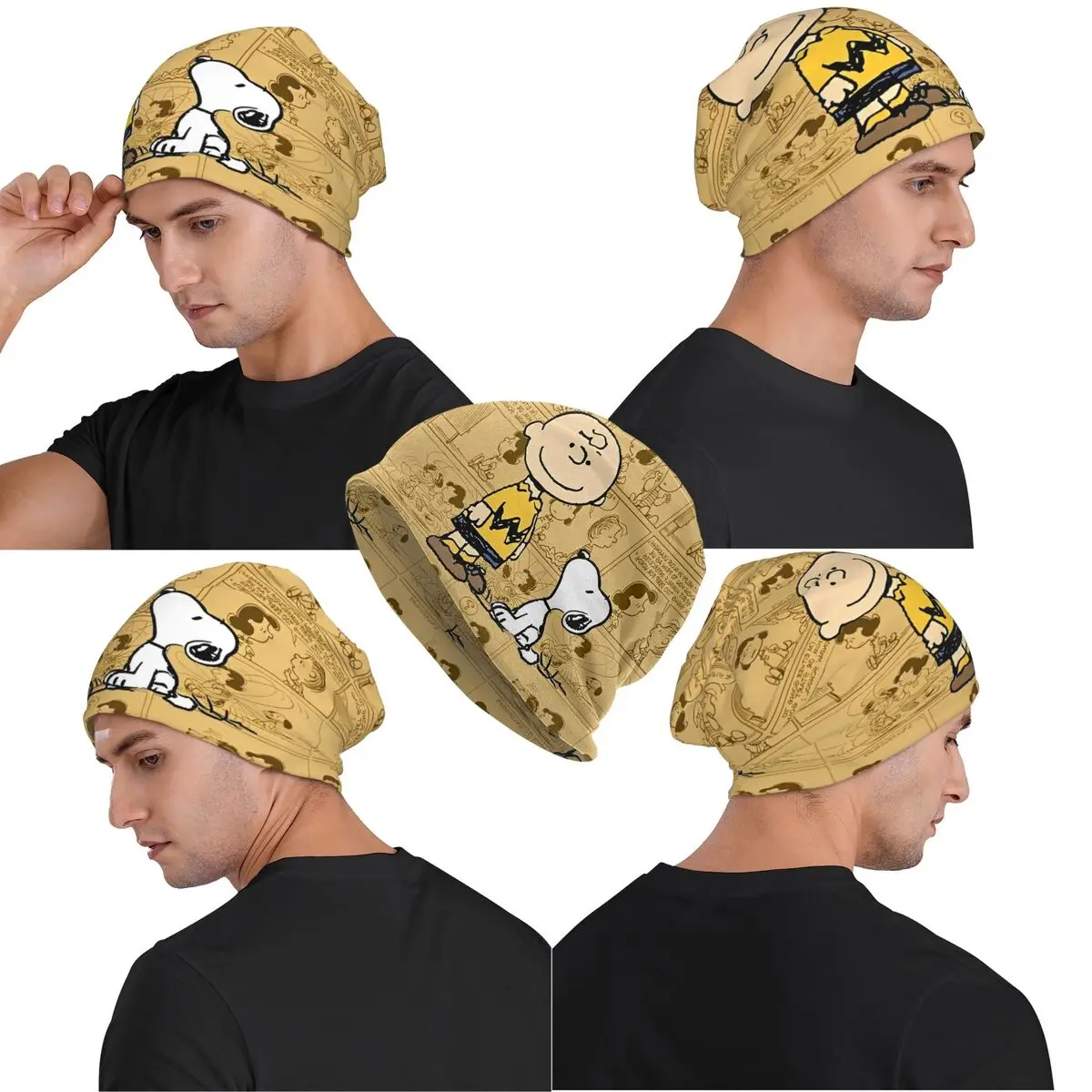 Snoopys Cartoon Dog Chemo Beanie Man Woman Winter Wear Skullies Caps Bonnet Knitting Hats