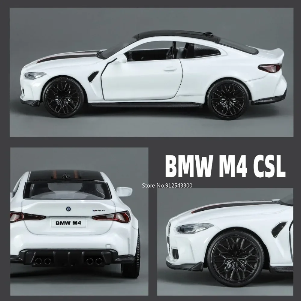 Модель автомобиля BMW M4 CSL из металлического сплава, 1/36