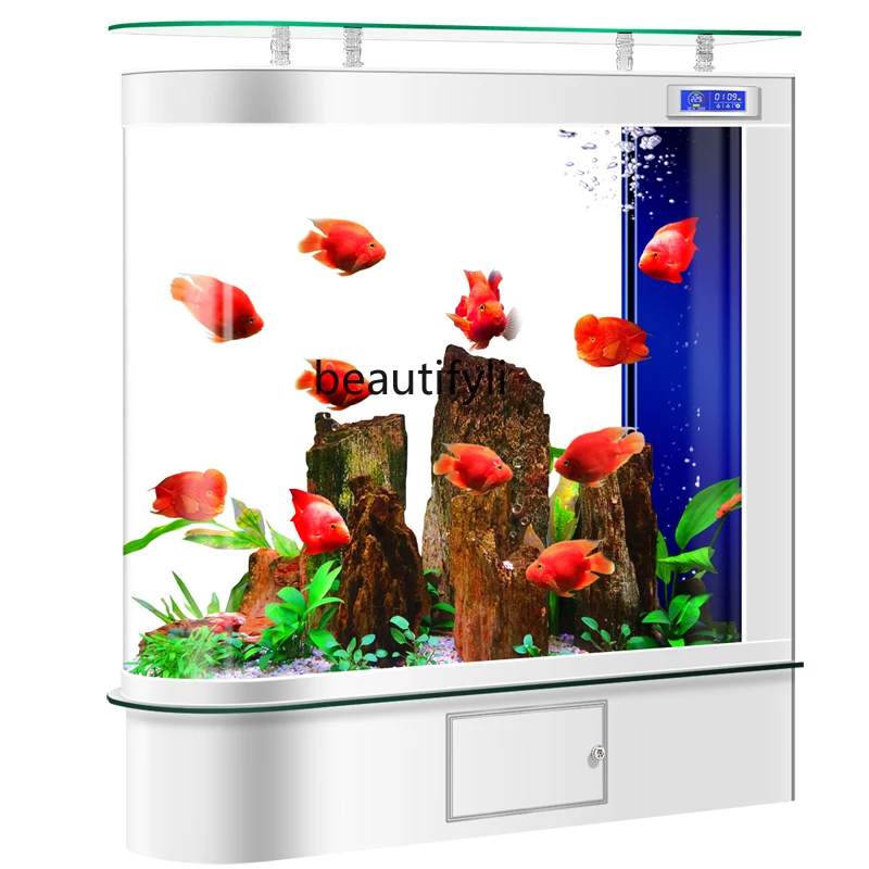 

New automatic filter water-free office living room small and medium-sized household floor goldfish tank ecological tank