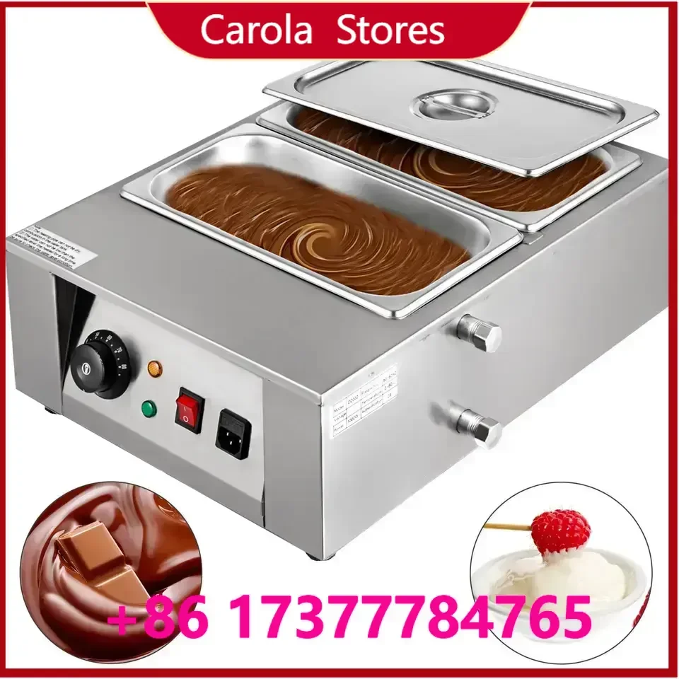 

Mini Commercial Chocolate Tempering Machine Chocolate Melting Pot for Cream Syrup Moulding Small Chocolate Processing