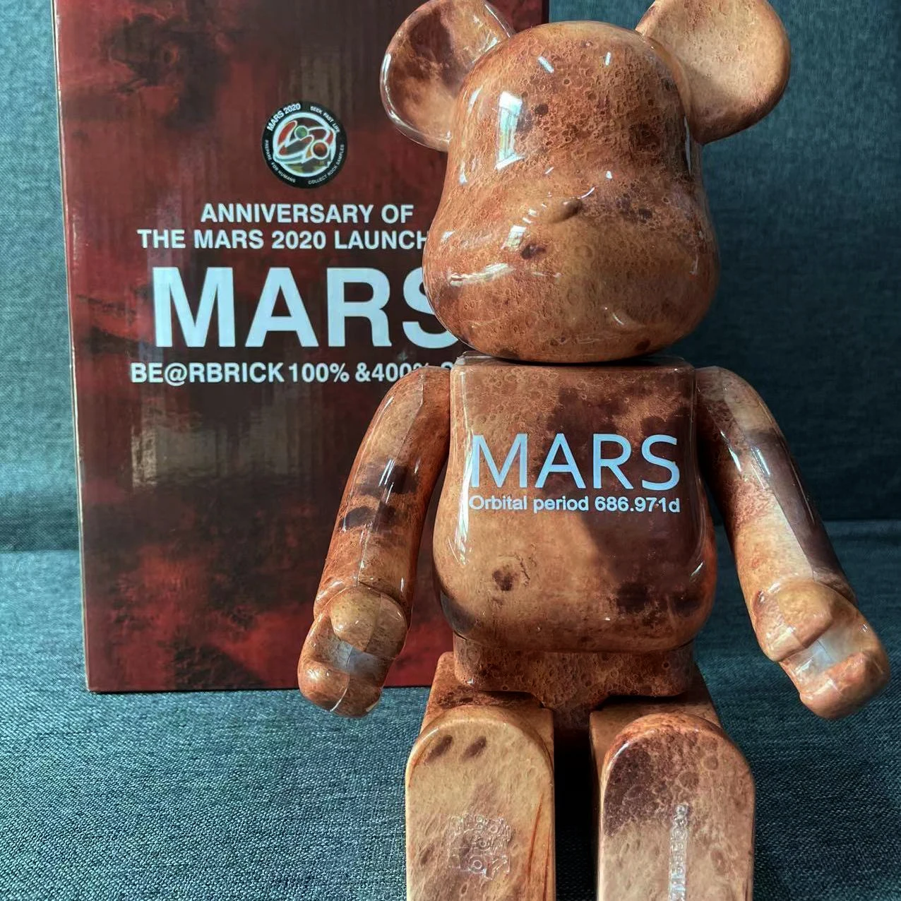 Figure d\'azione e giocattolo Bearbrick, collezione limitata Moon Mars Earth, accessori moda, giocattoli Medicom, 28cm, nuovo, 400%