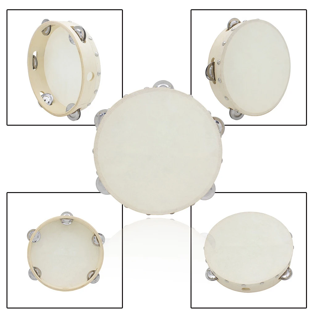 8 بوصة الدف طبلة ذات يد ألعاب الموسيقى قرع صف واحد جرس الرقص KTV الترفيه لمدرسة رياض الأطفال #6