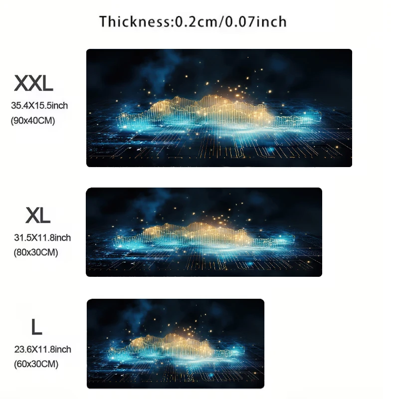 Inside Motherboard Circuit Board Mouse Pad Large Computer Office Game Mat Rubber Anti-slip Gaming Accessories Keyboard Desk Pads