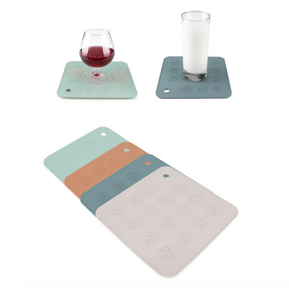 

2Pcs Insulation Table Mat Silicone Coaster Desk Placemat Bowl Pad Plate Dining Room Heat Protection Kitchen Table Mats