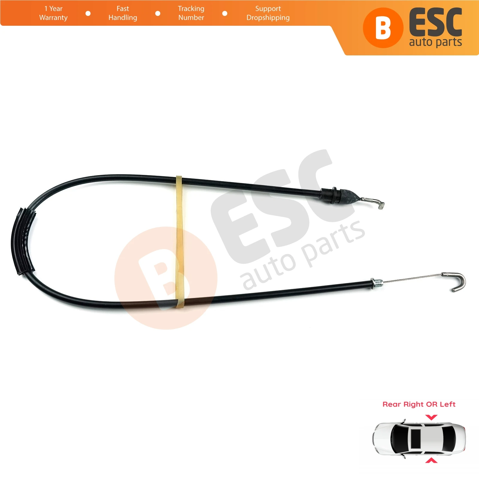 ESC Auto Parts EDP197 Inner Door Release Locking Latch Bowden Cable Rear 1U4839099B for Skoda Octavia MK1 Ship From Turkey