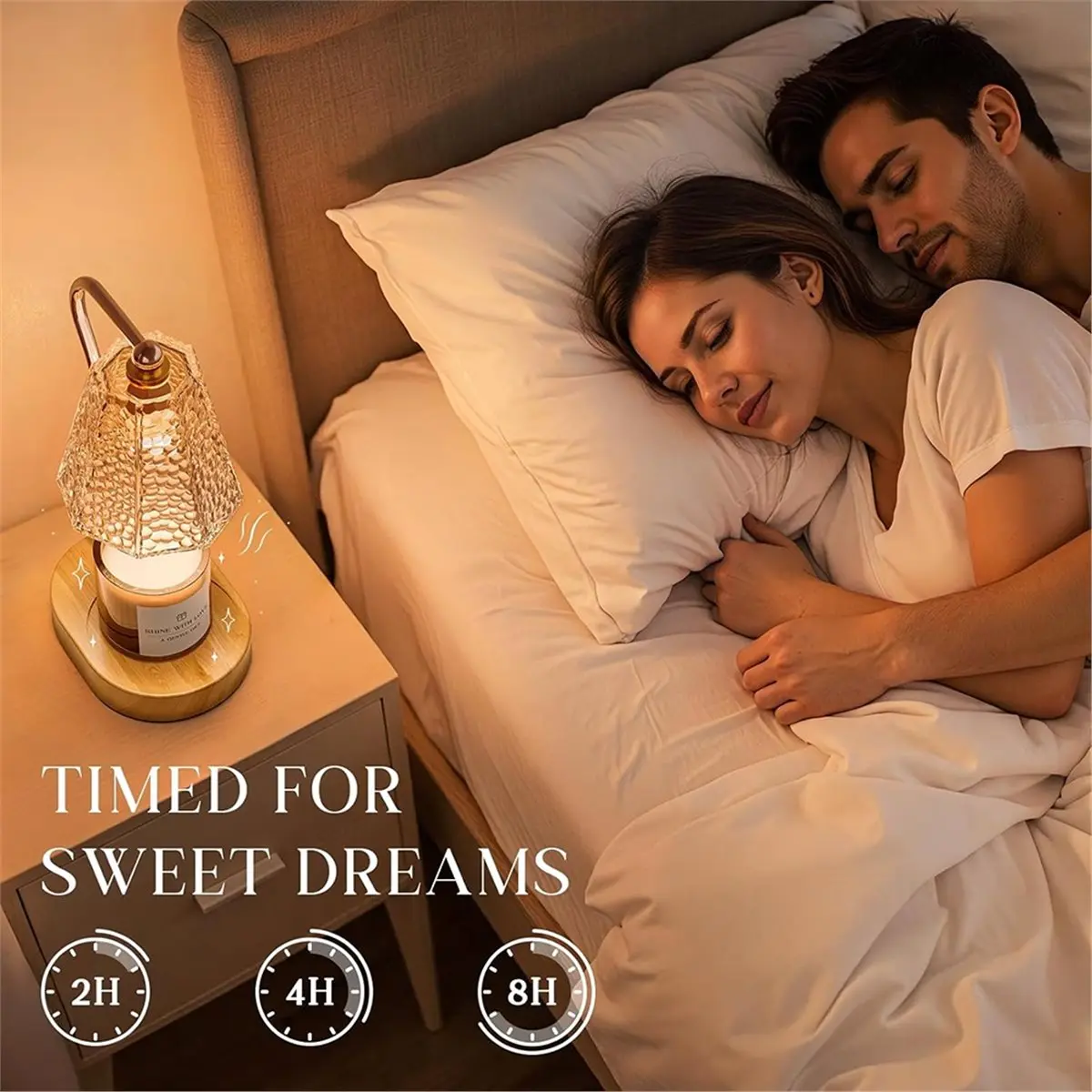 

Лампа-подогреватель для свечей BABQ с таймером и регулировкой яркости, регулируемая по высоте, для домашнего декора, для ароматических восковых свечей в банках (США)