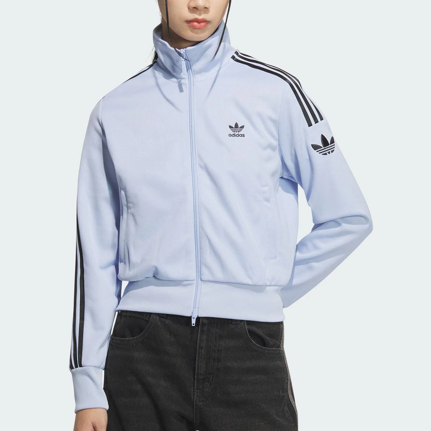 

Adidas genuine Originals Women's Classic Three-Stripe High-Waist Jacket KB4517
