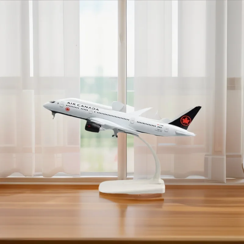 Canada Airlines Air B787 20cm 1/400 Scale Aircraft Alloy Material Model With Stand Aviation Enthusiasts Decoration Interior