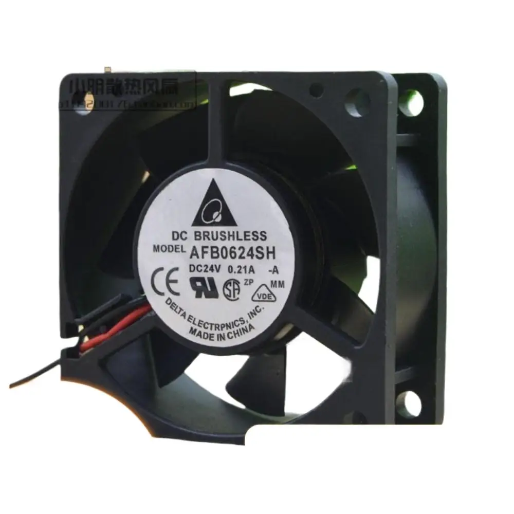 

60mm 24V Fan for Delta AFB0624SH 6025 0.21A 6CM 2-Wire Cooling – High Airflow Converters & Industrial Equipment