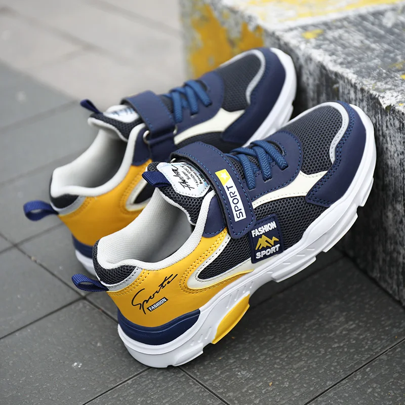 Summer Hot Sale Brand Single Net Breathable Boys Sport Shoes Children Sneakers Outdoor Leisure Trainers Running Kids Sneakers