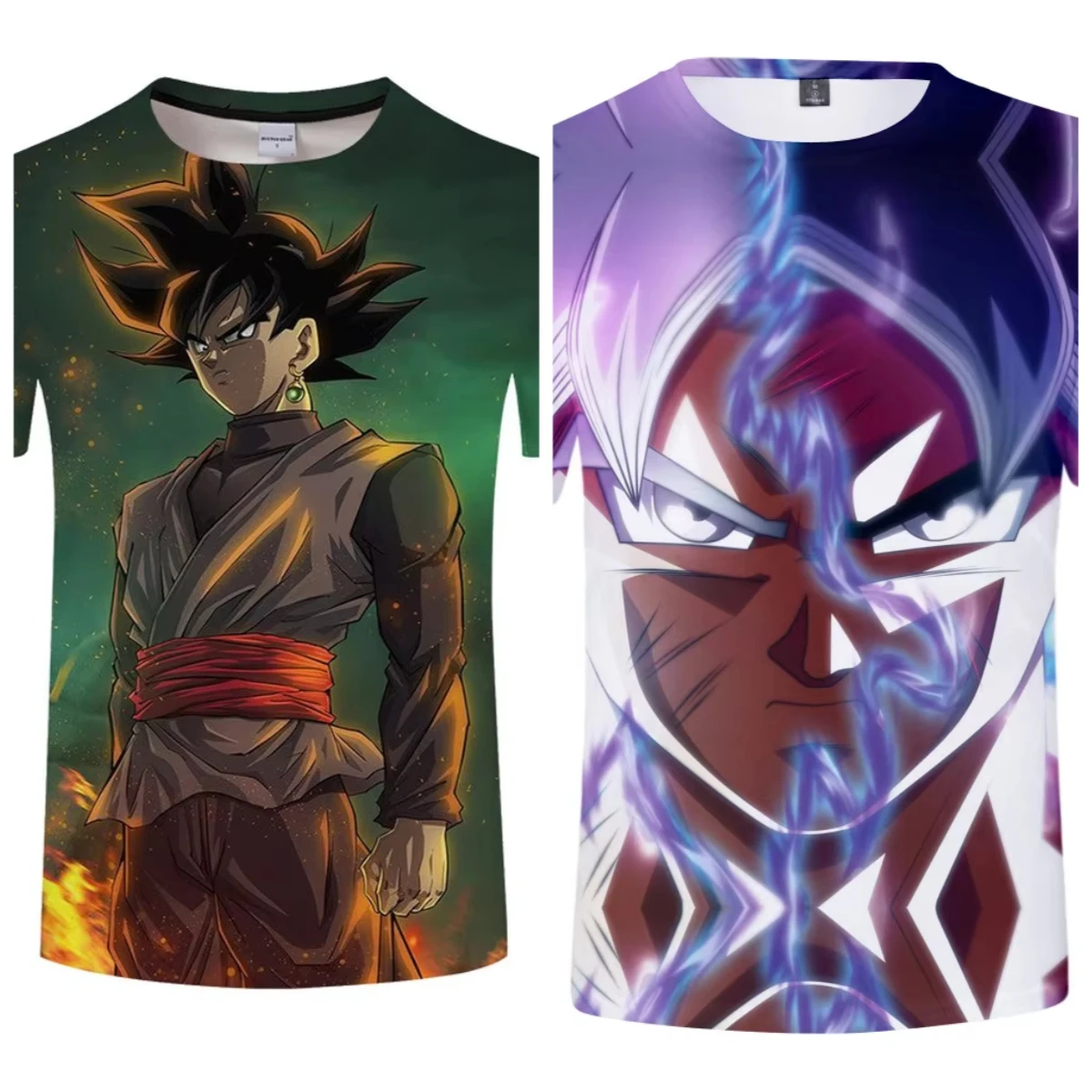 

Лето 2025 г., хит продаж, новая футболка Dragon Ball Z, 3D модная футболка с короткими рукавами и круглым вырезом, повседневная анимация Super Saiya Wukong