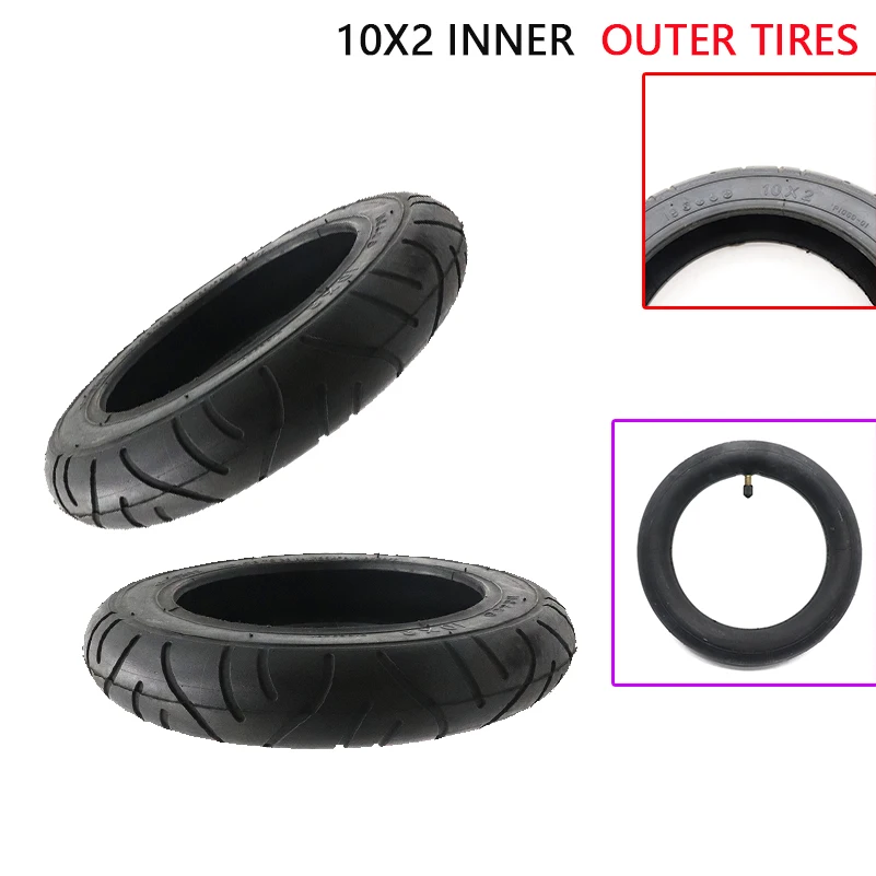 Pneus intérieurs et extérieurs pneus de scooter de poussette 10*2 pneus extérieurs intérieurs modifiés épais et durables