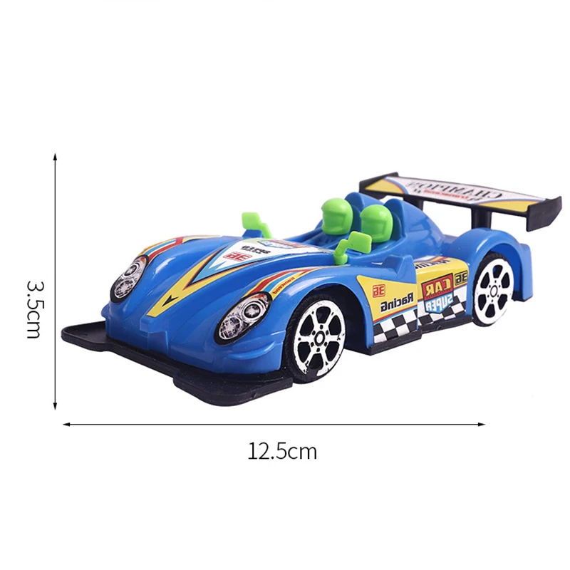 Coche de carreras doble de dibujos animados de juguete para niños, modelo de coche extraíble, coche de simulación, rompecabezas, juguetes para niños, regalo de cumpleaños y vacaciones