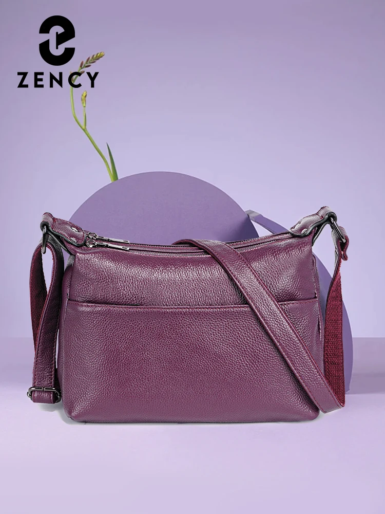 Zency Genuine Leather Women's Shoulder Bag Crossbody Bag for Ladies