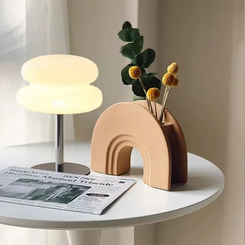 Macaron LED Table Lamp Trichromatic Dimming Living Room Atmosphere Lamps Eye Protection Night Light Girl Bedroom Bedside