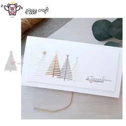 Piggy Craft metal cutting dies cut die mold Star christmas tree Scrapbook paper craft knife mould blade punch stencils dies