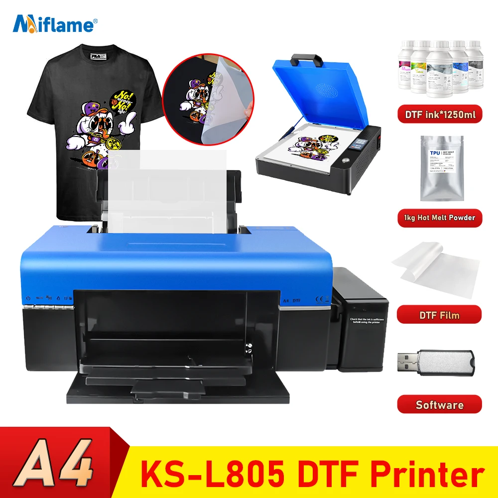 A4 DTF Printer For Epson L805 T shirt Printing Machine Directly to Film Transfer Printer For Clothes Bags Jeans impresora dtf