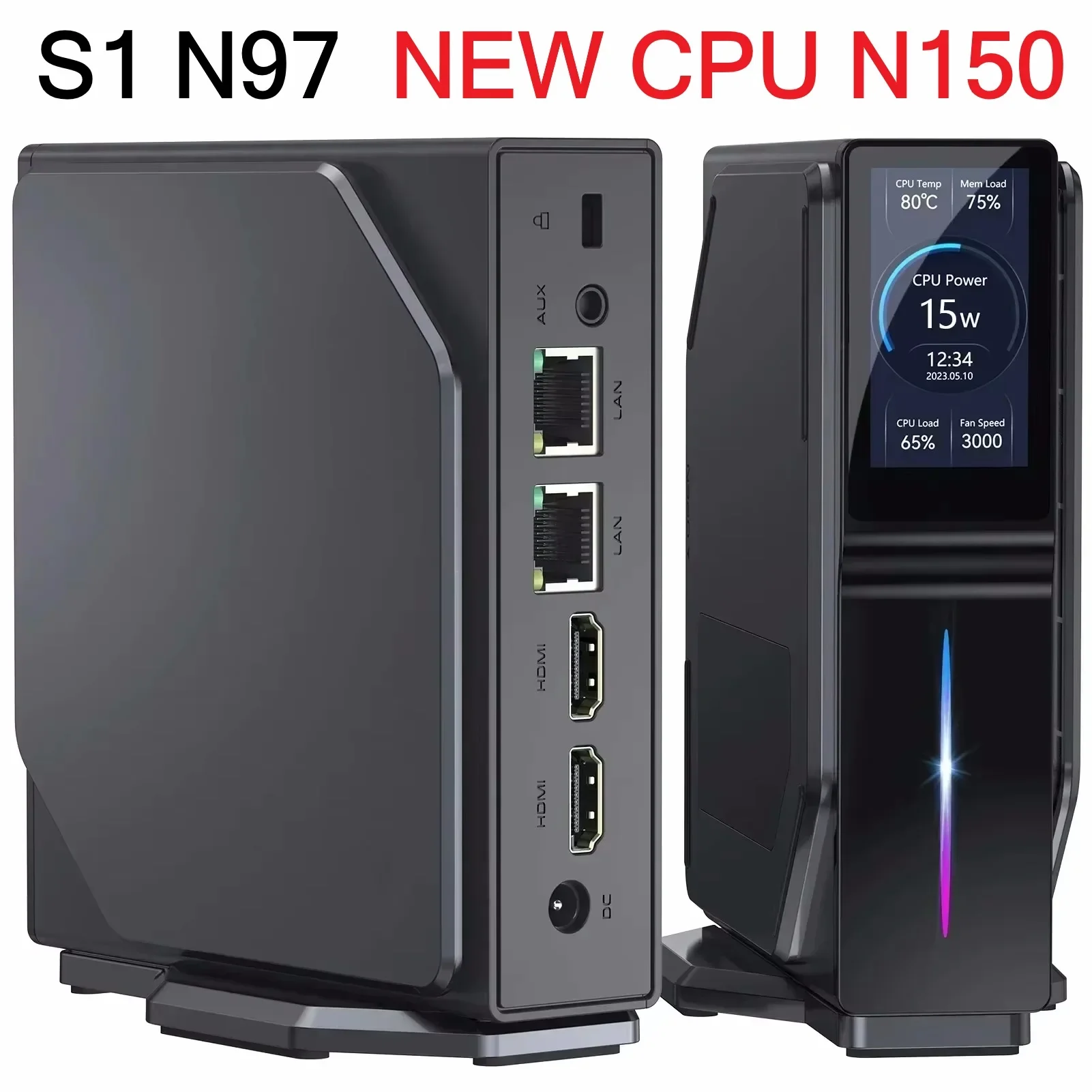 SZBOX S1 intel N150 N97 MINI PC Up to 3.6GHz WIFI6 BT5.2 Wins11Pro DDR4 3200MHz 16GB 512GB Desk Gaming Computer vs N100 MINI PC