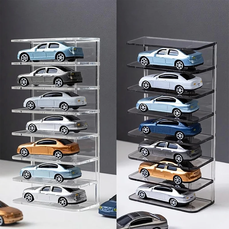 Acrylic Toy Car Holder Case Toy Car Display Show Box Diecast Case Wall Mounted Car Toy Shelf For Storage Mini Cars Model Race