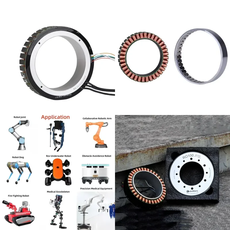 RO100 48v Servo External Rotor Motor Frameless Bldc Manipulator Motor with External Rotor