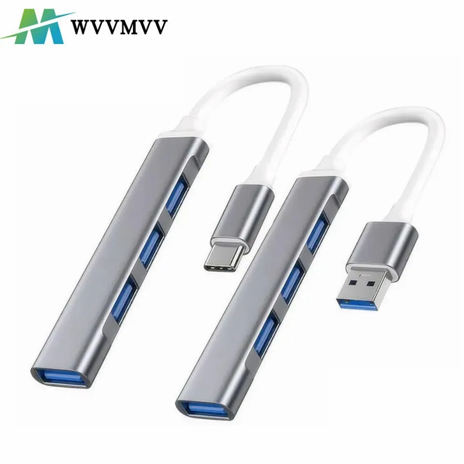 USB C HUB 3.0 Type C 4 Port Multi USB Splitter Adapter OTG For HUAWEI Xiaomi Macbook Pro 13 15 Air Pro PC Computer Accessories