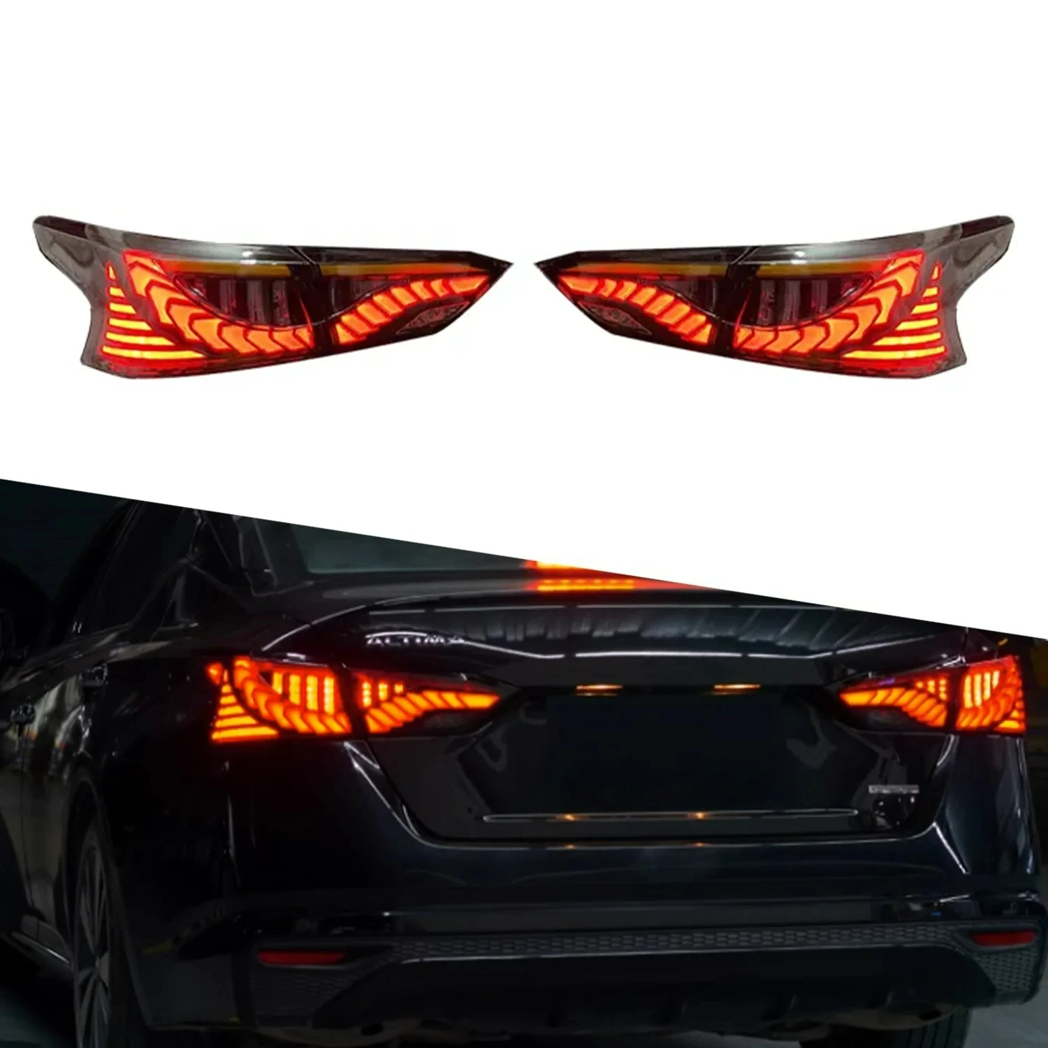 

Hot Selling for Altima's Seventh Generation LED Taillights, Dynamic Animation Taillights, Sequential Turn Signal 24V